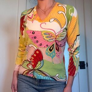 J.Elizabeth Multicolor Knit Top